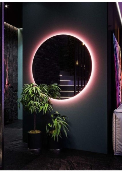 90 cm Ledli Banyo Aynası-Konsol Makyaj Aynası