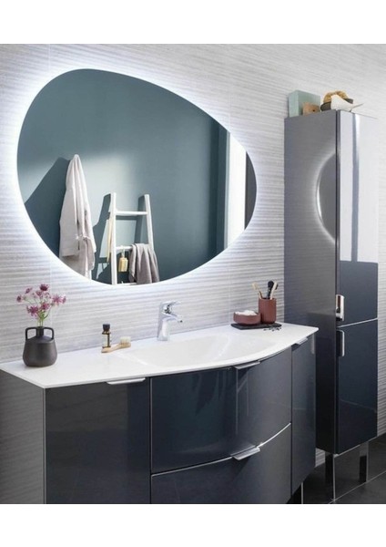 80 cm Ledli Banyo Aynası-Konsol Makyaj Aynası