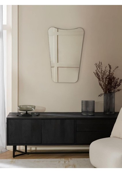 70 cm Asimetrik Duvar Dekorasyon Aynası - Konsol Üstü Salon Dekorasyon AYNASI-181