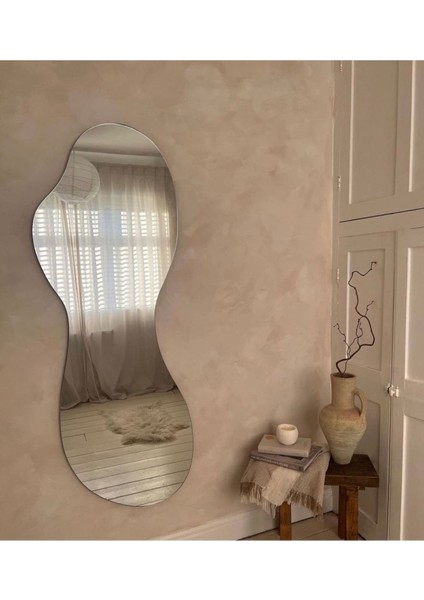 120 cm Asimetrik Duvar Dekorasyon Aynası - Konsol Üstü Salon Dekorasyon AYNASI-765