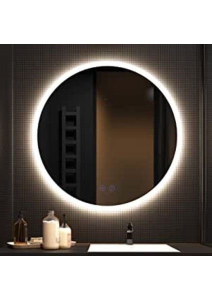 60 cm Ledli Banyo Aynası-Konsol Makyaj Aynası