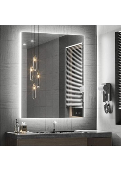 80 cm Ledli Banyo Aynası-Konsol Makyaj Aynası