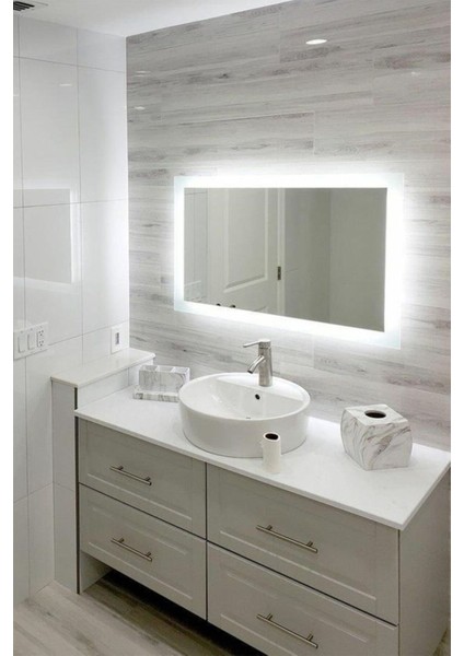 100 cm Ledli Banyo Aynası-Konsol Makyaj Aynası