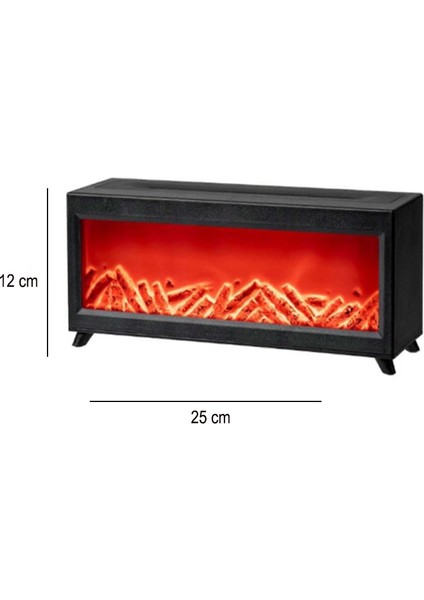 Şömine Modeli Işıklı Difüzör Ayaklı Kumandalı modelleri