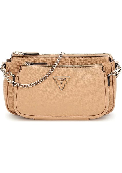 Kadın Bej Noelle Çift Kılıflı Crossbody Çanta