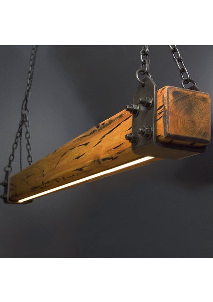 180 cm Modern Tasarımlı Dekoratif Aydınlatma Avizesi -Doğal Masif Ahşap Iç Mekan Aydınlatması fiyatları