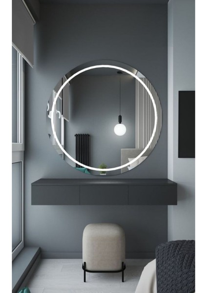 90 cm Ledli Banyo Aynası-Konsol Makyaj Aynası