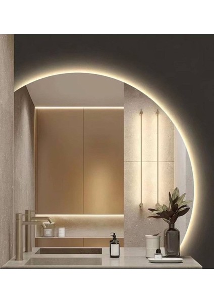 100 cm Ledli Banyo Aynası-Konsol Makyaj Aynası