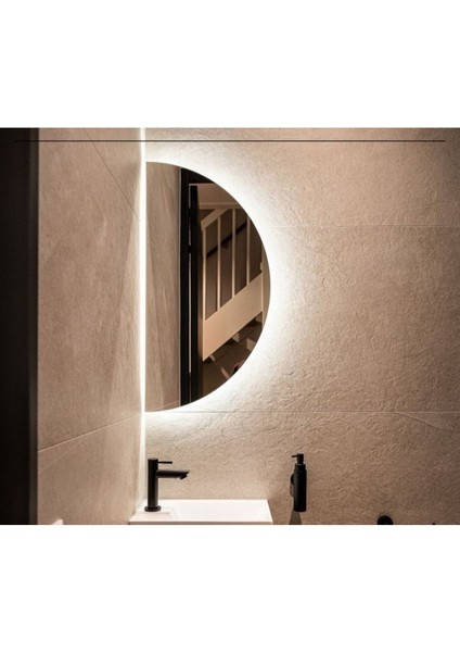 80 cm Ledli Banyo Aynası-Konsol Makyaj Aynası