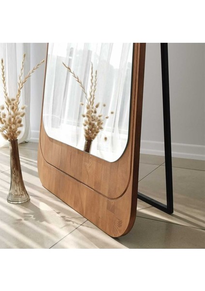 150 cm Asimetrik Dekoratif Duvar Boy Aynası-Doğal Ahşap Masif ÇERÇEVELI(ÖZELLEŞTIRILEBILIR)-204 fiyatları