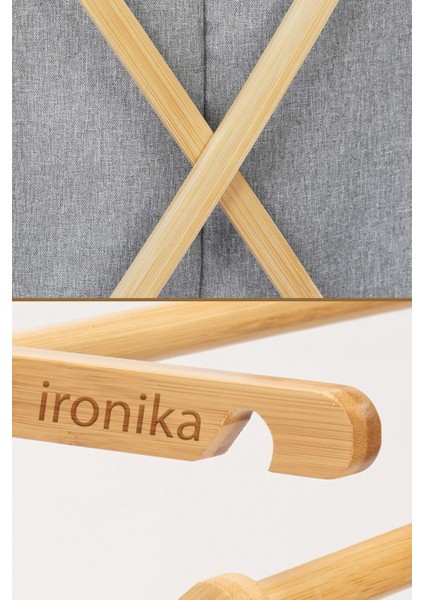 Bambu Çamaşır Kurutmalık Bambu Kirli Sepeti 2li banyo seti modelleri