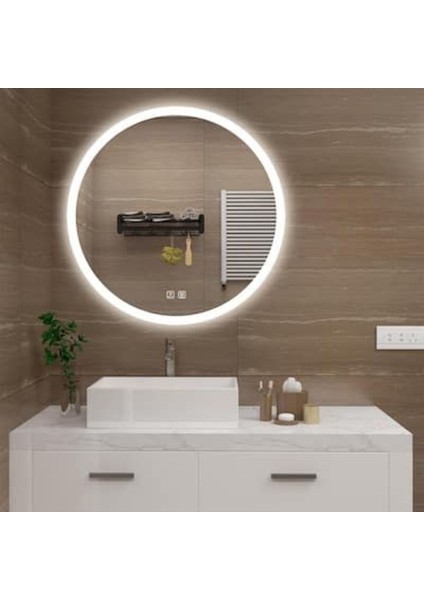 60 cm Ledli Banyo Aynası-Konsol Makyaj Aynası
