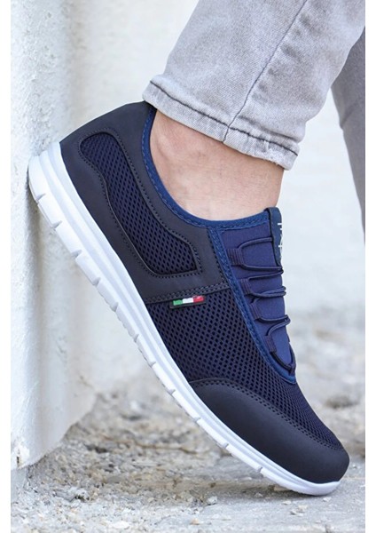 Kevın Lacivert Beyaz Rahat Taban Günlük Yürüyüş Koşu Erkek Sneaker Spor Ayakkabı KEVIN-5045