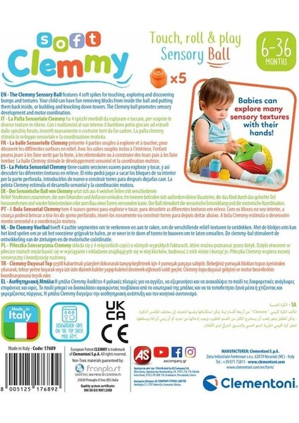 17689 Soft Clemmy - Yumuşak Blok Duyusal Top 5 Parça 6-36 Ay fırsatları