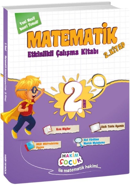 2. Sınıf Matematik Etkinlikli Çalışma Kitabı (2. Kitap)