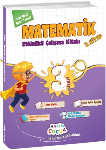 3. Sınıf Matematik Etkinlikli Çalışma Kitabı (2. Kitap)