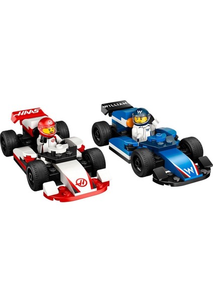 60464 LEGO City F1 Williams Racing ve Haas F1 Yarış Arabaları 92 Parça +4 Yaş