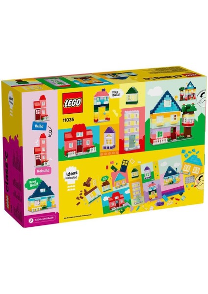 11035 LEGO Classic Yaratıcı Evler 850 Parça +4 Yaş modelleri