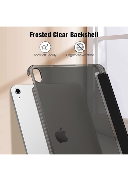 iPad (A16) 11 Nesil 11 Inç 2025, iPad 10 Nesil 10,9 Inç 2022 Uyumlu Tablet Kılıfı Akıllı Smart Uyku Modlu Katlanabilir Arkası Renkli Standlı Kılıf +Ekran Koruyucu Cam+Kalem 3'lü Set A3354 A3355 A3356 modelleri