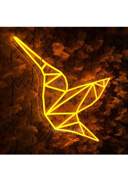 120 cm Kumandalı Neon LED Tasarım Duvar Dekor Aydınlatması - Özelleştirilebilir LED Tabela-63