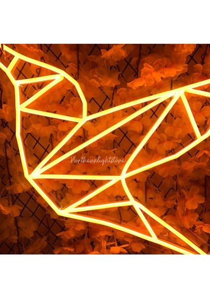 120 cm Kumandalı Neon LED Tasarım Duvar Dekor Aydınlatması - Özelleştirilebilir LED Tabela-63