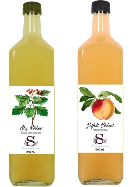 Doğal Alıç Sirkesi 1000 ml - Doğal Şeftali Sirkesi 1000 ml