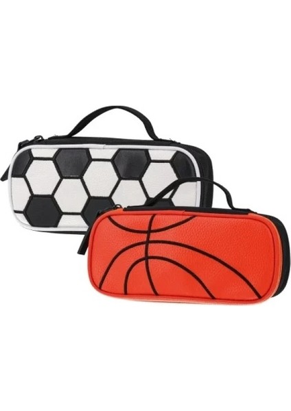 Kalem Çantası Kalem Kutu Spor Temalı Tek Bölmede Lastikli Kalem Takacaklı