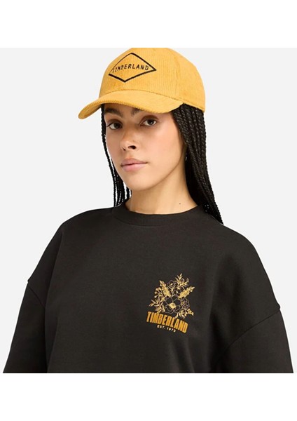 Brushed Chest Graphıc Crew Sweatshırt