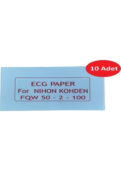Ecg Kağıdı Nihon Kohden Fqw 50-2-100 Z Katlamalı 10 Adet 100 Sayfa