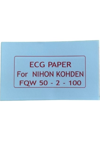 Ecg Kağıdı Nihon Kohden Fqw 50-2-100 Z Katlamalı 1 Adet 100 Sayfa