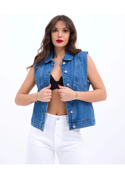 6778 Kot Yelek-Mavi