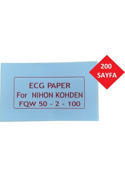 Ecg Kağıdı Nihon Kohden Fqw 50-2-100 Z Katlamalı 5 Adet 200 Sayfa modelleri