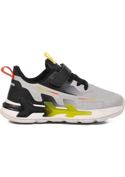 Siyah Cırtlı Hafif Hava Alabilen Erkek Çocuk Spor Ayakkabı 1952 F modelleri