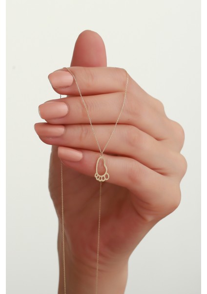 14 Ayar Altın Ayak İzi Kolye fiyatları