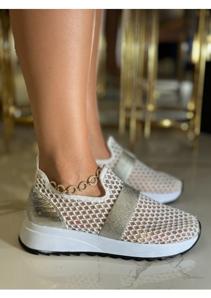 Sina Özel Tasarım Spor Ayakkabı Gümüş