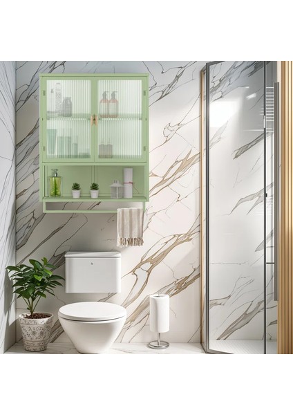 Arişa Lisayeşil Banyo Dolabı