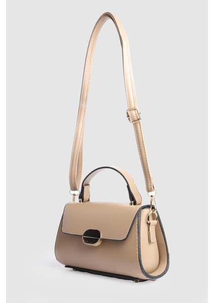 Kadın Asey Kutu El Ve Askılı Çanta Vizon