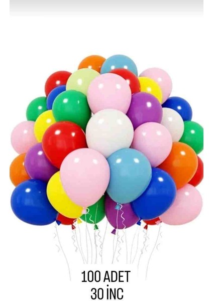 Balon 100 ADET 30 inch renkli balonlar doğum günü parti süsü