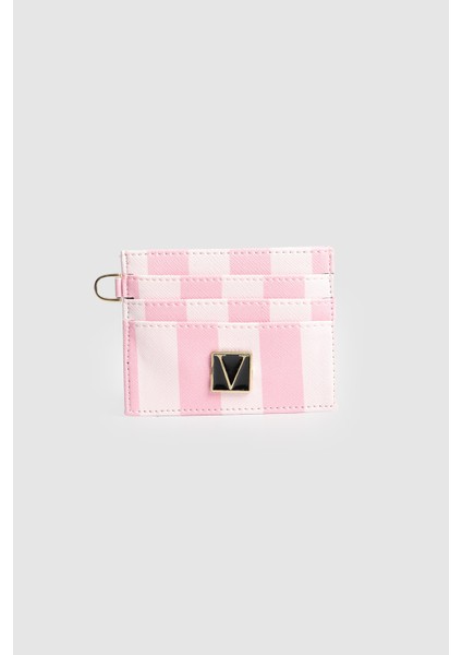 Kadın Kartlık Siyah Fuşya