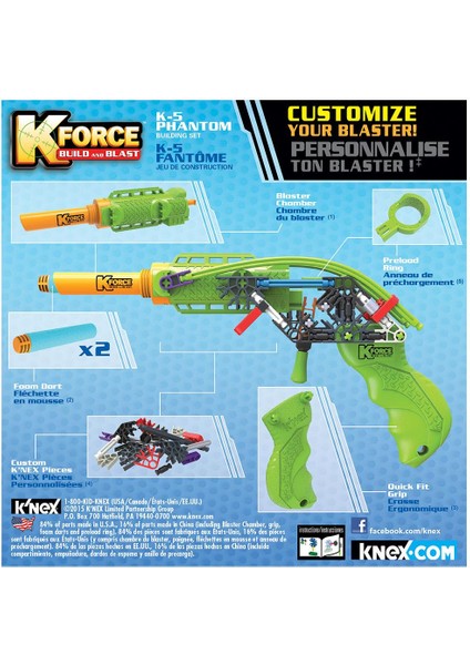 K’nex K-Force K-5 Phantom Yapı Seti Knex 47538