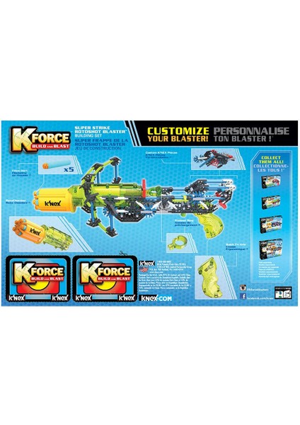 K’nex K-Force Super Strike Rotoshot Blaster Yapı Seti Knex 47009