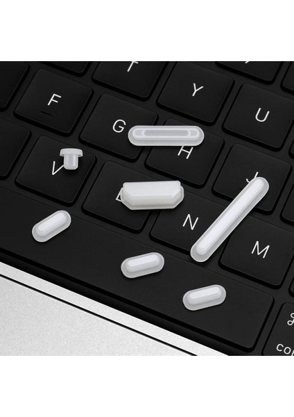 Apple MacBook Pro 16-14-13 inc Macbook Air 15-13-13.6 inç ile Uyumlu Toz Koruma Tıpası Seti