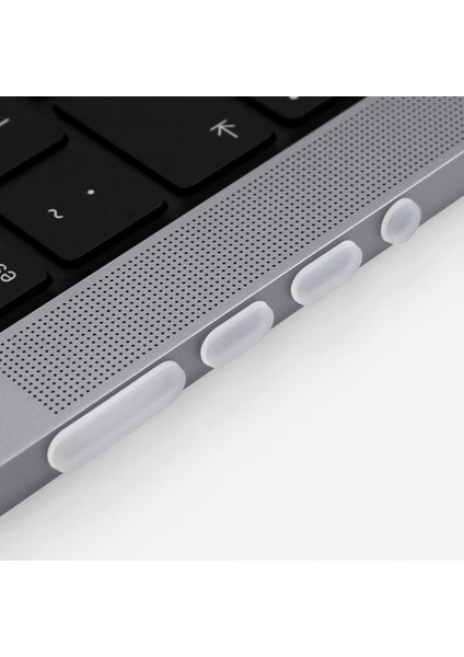 Apple MacBook Pro 16-14-13 inc Macbook Air 15-13-13.6 inç ile Uyumlu Toz Koruma Tıpası Seti