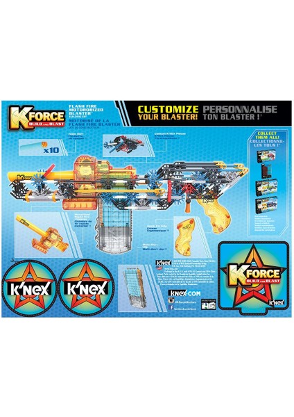 K’nex K-Force Flash Fire Blaster Yapı Seti (Motorlu) Knex 47010