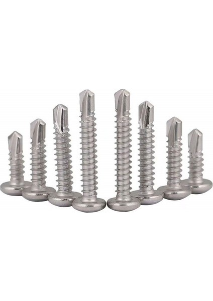 4.8X80 Ysb Yonga Bağlatı Vidası 50 Adet Dın 7504N Matkap Uçlu Saç Vidası fiyatları