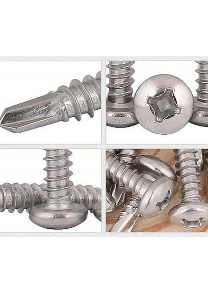 4.8X80 Ysb Yonga Bağlatı Vidası 50 Adet Dın 7504N Matkap Uçlu Saç Vidası modelleri