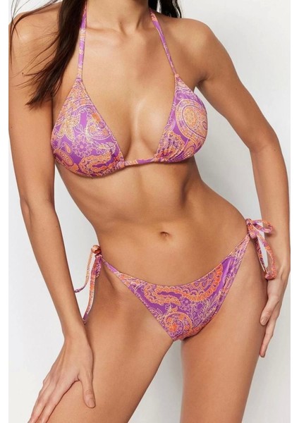 Üçgen Bikini Takımı Ayarlanabilir Askılı Çıkarılabilir Pedli Deniz Havuz Plaj Mayo