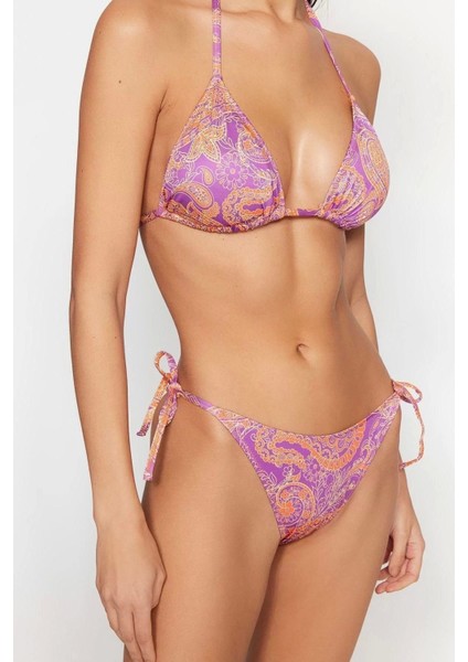 Üçgen Bikini Takımı Ayarlanabilir Askılı Çıkarılabilir Pedli Deniz Havuz Plaj Mayo