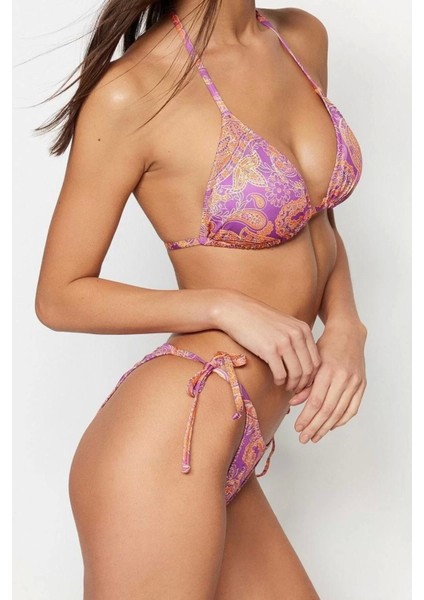 Üçgen Bikini Takımı Ayarlanabilir Askılı Çıkarılabilir Pedli Deniz Havuz Plaj Mayo