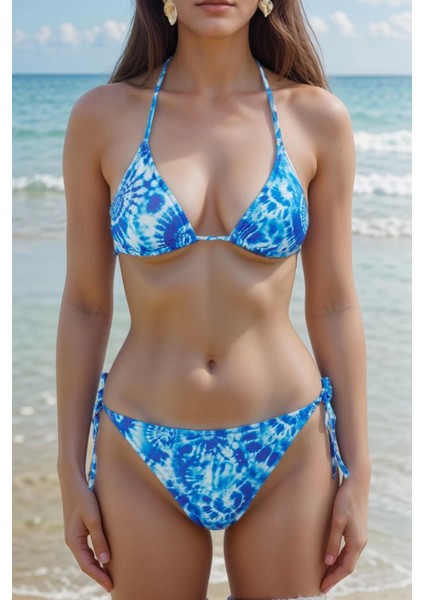 Üçgen Bikini Takımı Ayarlanabilir Askılı Çıkarılabilir Pedli Deniz Havuz Plaj Mayo fırsatları